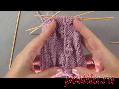 узор спицами 