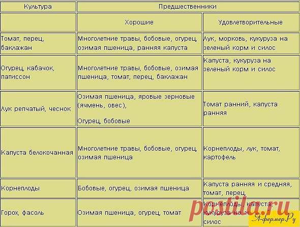 растения-предшественники