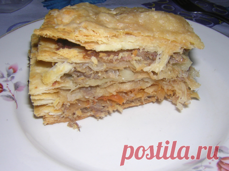 Пирог Мясной наполеон