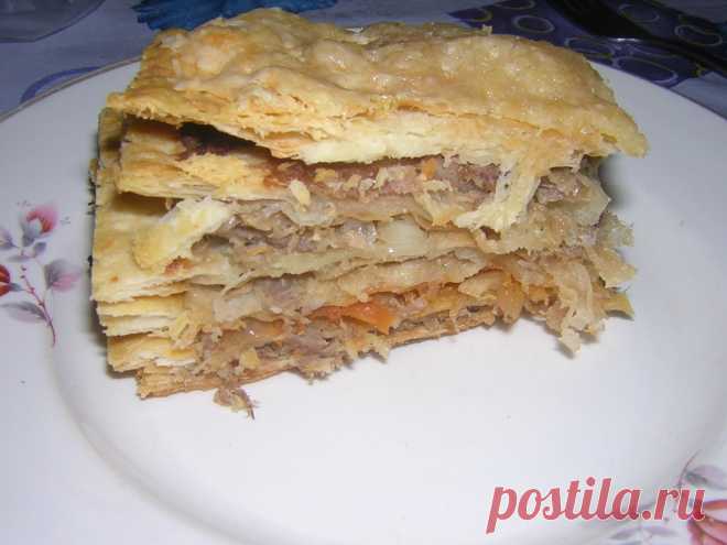 Пирог Мясной наполеон