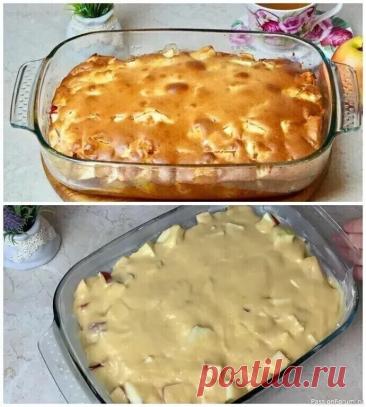 Готовим быстрый яблочный пирог