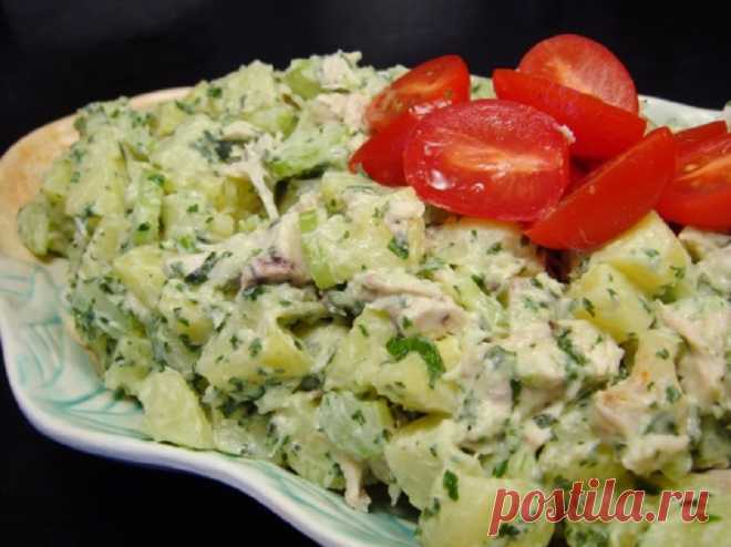 Быстрый картофельный салат 