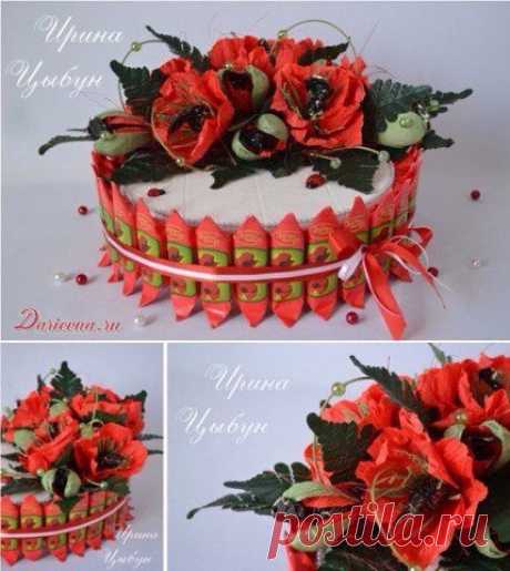 Букеты из конфет, ловцы снов, подарки.