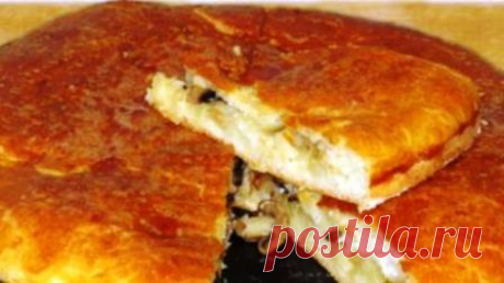 Рецепт картофельного пирога с грибами
