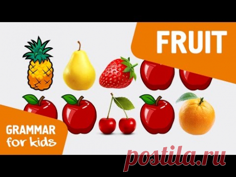 для детей. Фрукты. Изучаем цвета. - YouTube