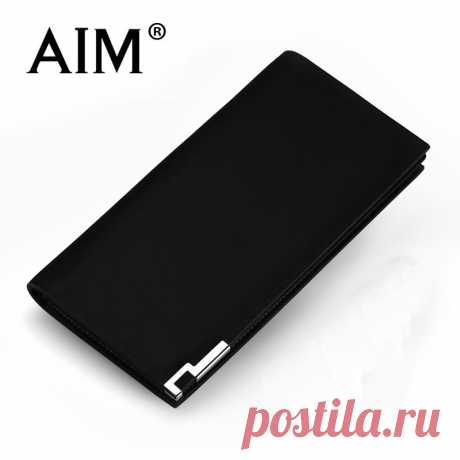 Universe of goods - Buy &quot;Aim male cowhide wallet male long design genuine leather wallet man bag card holder wallet&quot; for only 35.00 USD.