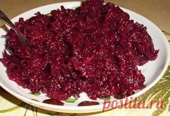Салат из свеклы, изумительная закуска зимой