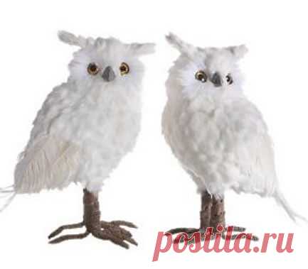 НАБОР: Декоративные совы (2 шт.)