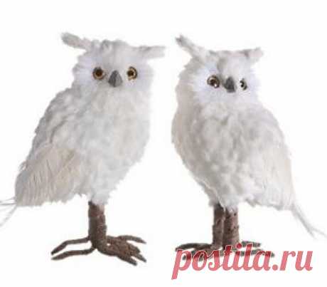 НАБОР: Декоративные совы (2 шт.)