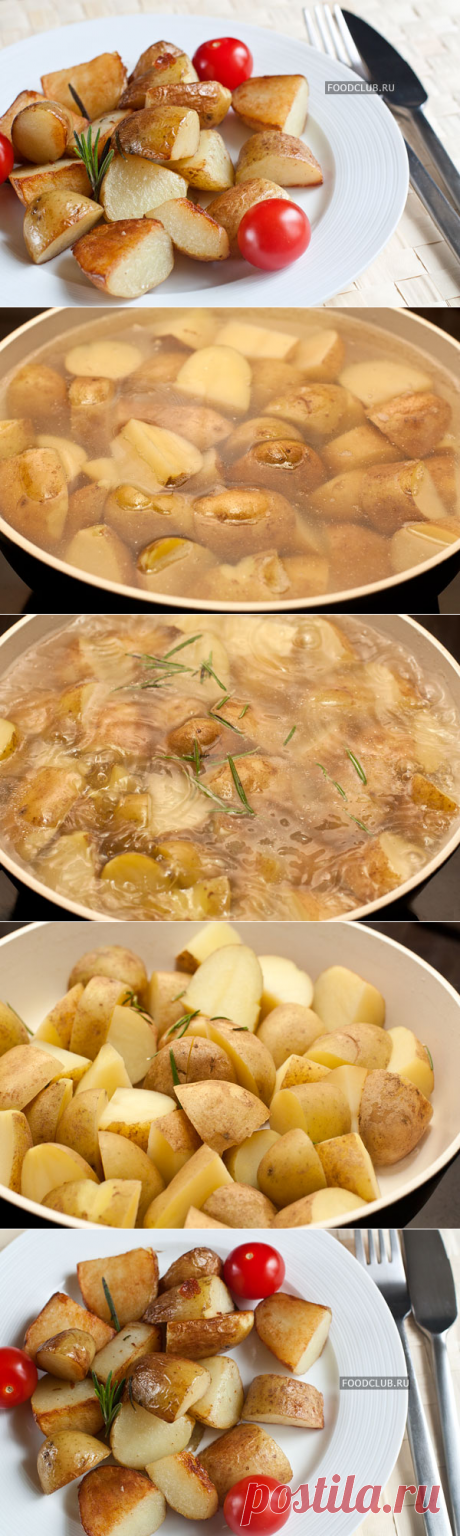 Жареный молодой картофель — рецепт с пошаговыми фотографиями на Foodclub.ru