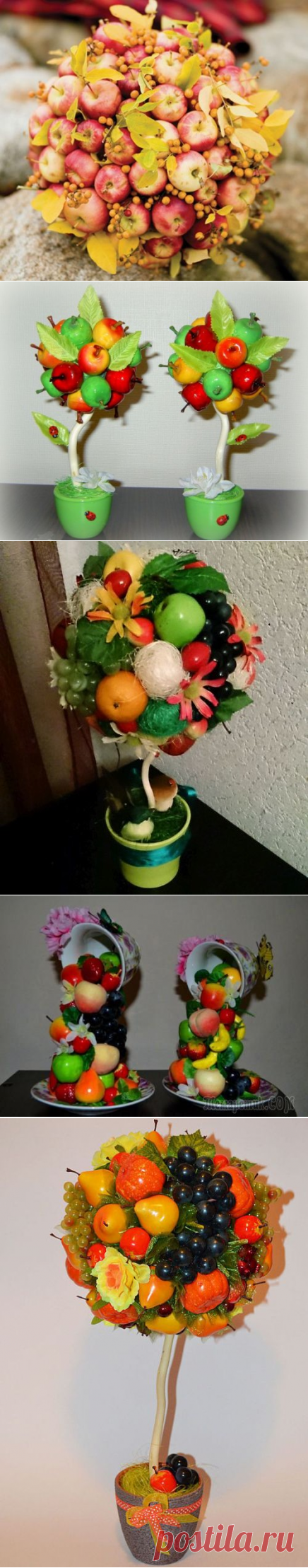 Поделки из искусственных фруктов и ягод – красиво и вкусно