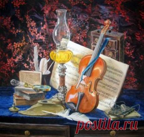 Музыка моя, слова,
их склоненье, их спряженье,
их внезапное сближенье,
тайный код, обнаруженье
 их единства и родства…
музыка моя, слова,
осень, ясень, синь, синица,
сень ли, синь ли, сон ли снится,
сон ли синью осенится,
сень ли, синь ли, синева —
музыка моя, слова,
Юрий Левитанский.