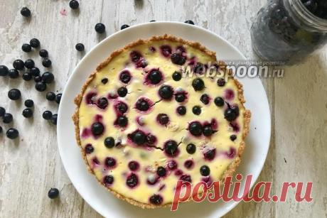 Тарт с чёрной смородиной и рикоттой