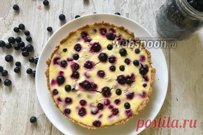 Тарт с чёрной смородиной и рикоттой