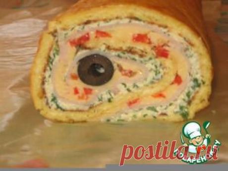Праздничный сырный рулет - кулинарный рецепт