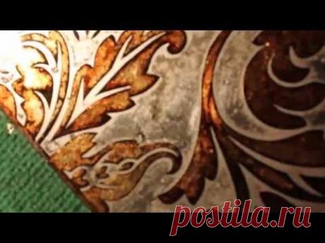 стекло, гравировка, старение, серебрение, покраска - YouTube
