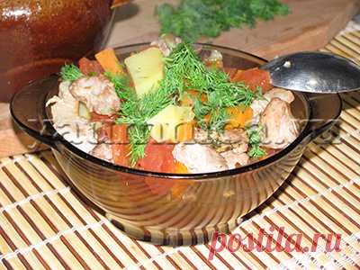 Вкусная свинина в горшочке