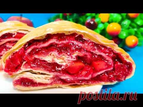 СОЧНЫЙ ЛЕНТЯЙСКИЙ РУЛЕТ за 10 Минут БЕЗ ВОЗНИ С ТЕСТОМ! Много Начинки, Мало Теста. Пальчики оближешь
