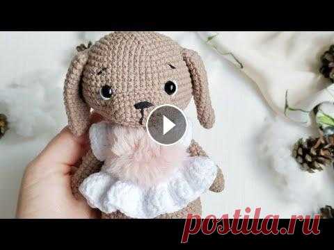 Мастер - класс : вяжем собаку амигуруми crochet pattern in English is available Для вязания нам понадобится: Пряжа Yarn Art Jeans Коричневый №71 Белый глаза 7мм Мой инстаграм...
