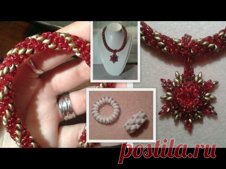 Super Duo Spiral and a Toggle Clasp Beading Tutorial by HoneyBeads - YouTube