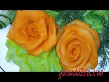 ГОСТИ АХНУТ ОТ КРАСОТЫ ВАШИХ БЛЮД С ТАКИМ УКРАШЕНИЕМ! МК Карвинг.