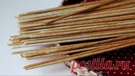 Крутим и красим газетные трубочки. Мастер-класс целиком