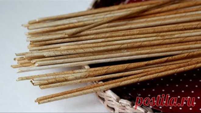 Крутим и красим газетные трубочки. Мастер-класс целиком