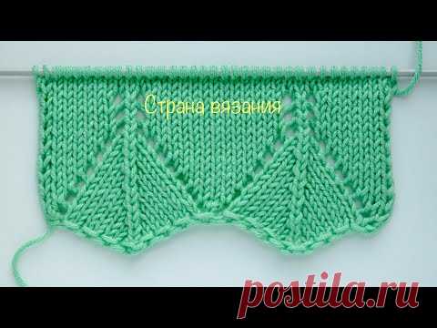 Кайма спицами. Оформление края вязанного изделия. Crochet edging patterns.