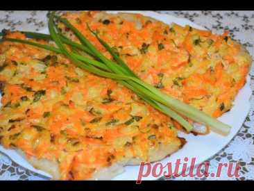 Рыба с овощами в духовке.Запеченный пангасиус.