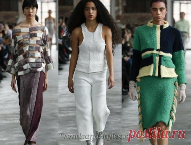 Вязаная мода 2018-2019: тренды в фасонах и узорах