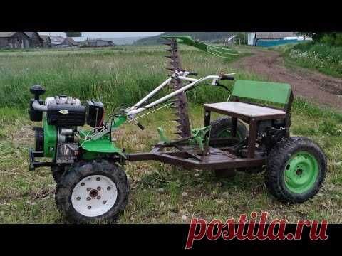 косилка с мотором часть вторая пробуем косить