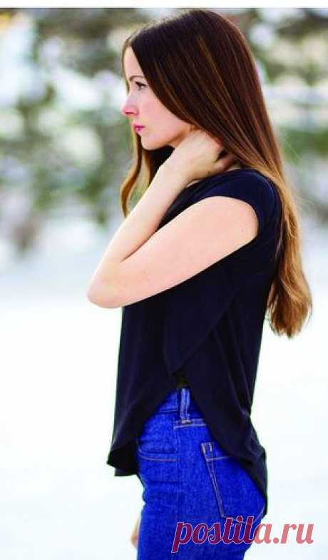 Запахивающаяся майка без боковых швов | Шкатулка