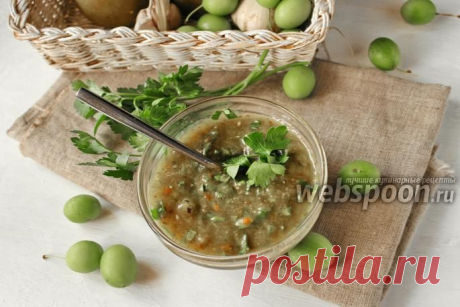 Ткемали из зелёной алычи рецепт с фото, как приготовить вкусный соус ткемали из зелёной алычи на Webspoon.ru
