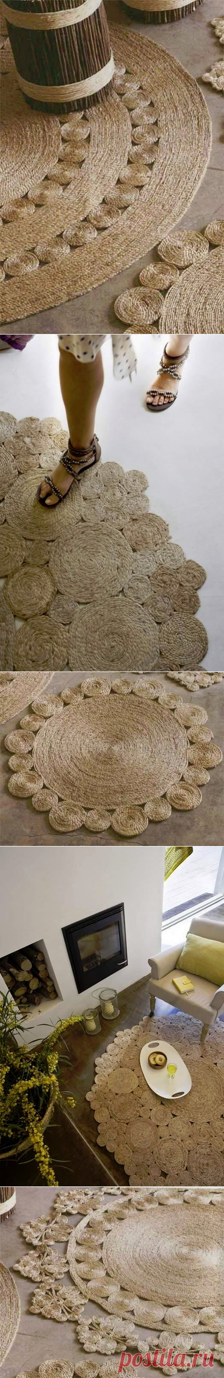 Коврик из верёвки своими руками - Nebka.Ru