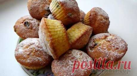 Готовим без бабушки - творожные кексики к чаю