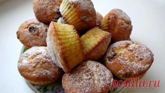 Готовим без бабушки - творожные кексики к чаю