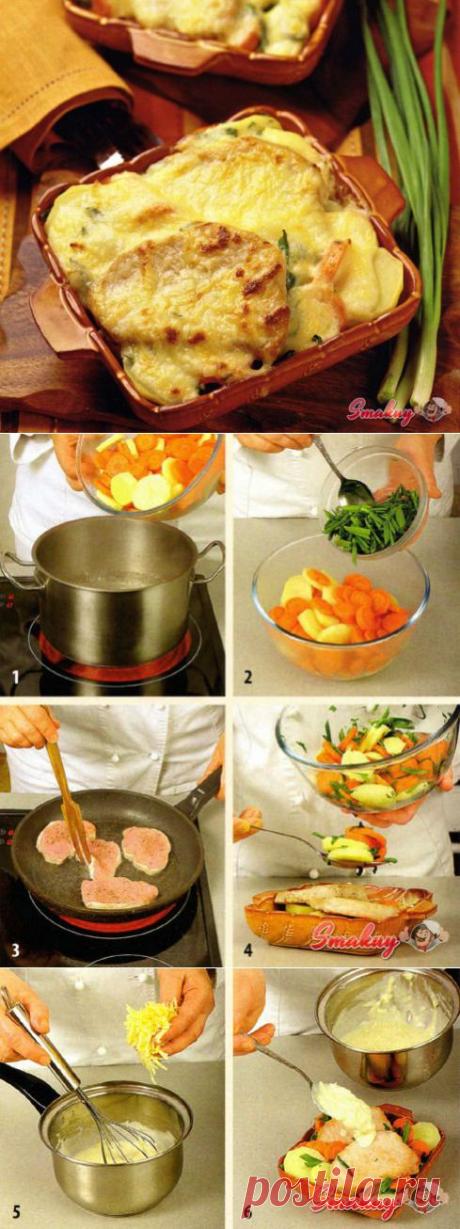 Свинина запеченная с морковью и картофелем » Смакуй - кулинарные рецепты со всего света!