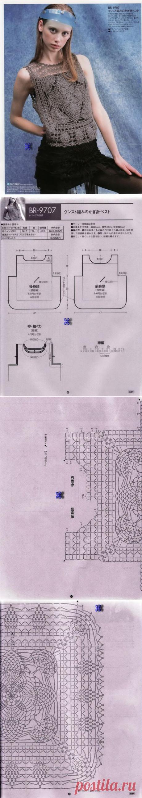 АЖУРНЫЙ ТОП - МЕДУЗА
