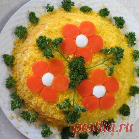 Вкусная подборка! Салаты-цветы к Новому году!