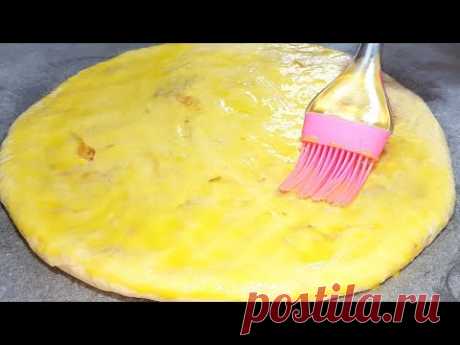 Лепешки из пресного теста с мясом