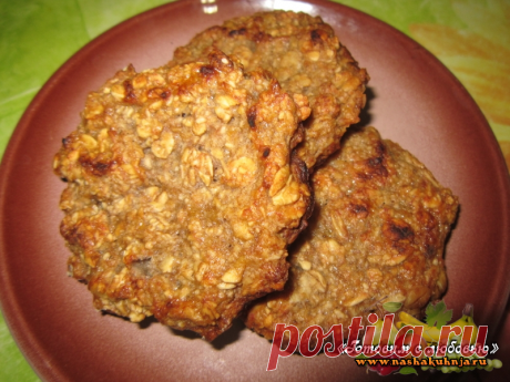 Печенье из банана и овсянки