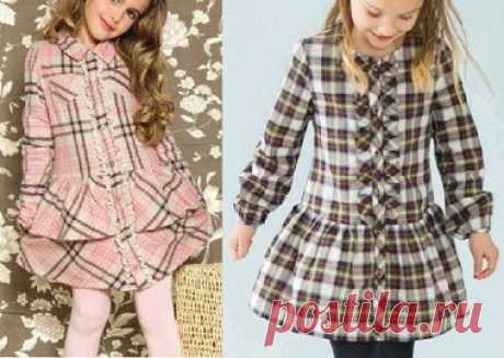 Платье для девочки с длинными рукавами от 1до 14 лет, выкройка на возраст от 1 до 14 лет