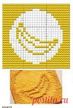 Подборка теневых узоров спицами