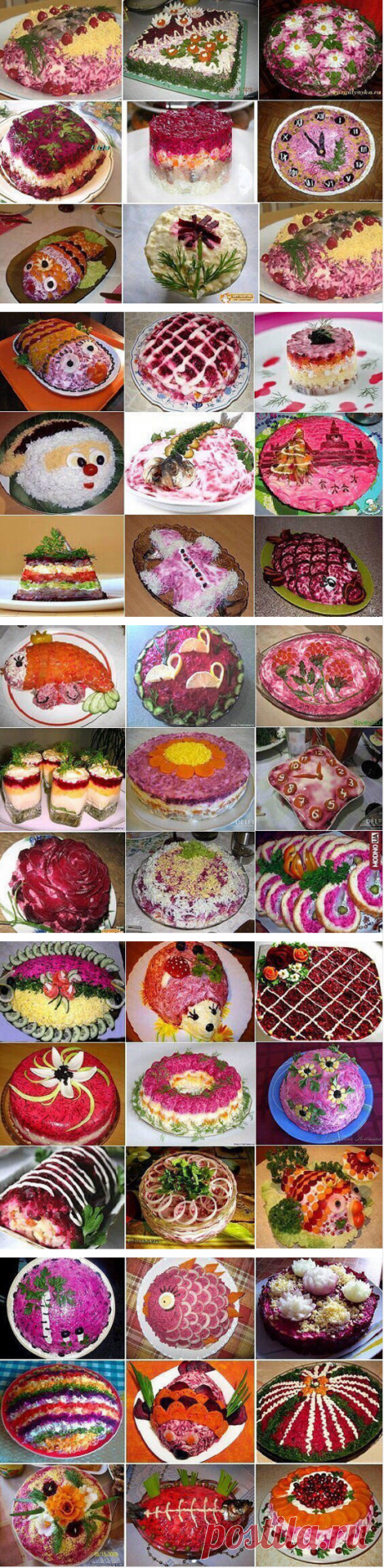 45 идей украсить селёдку под шубой | Мир женщины