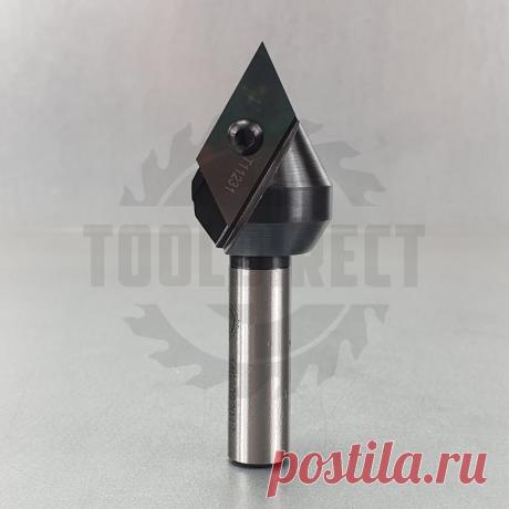 Фреза пазовая коническая V-образная угол 60° со сменными ножами 744.T11131 D=24.7х21.5х79 S=12 Z1 Rotis
