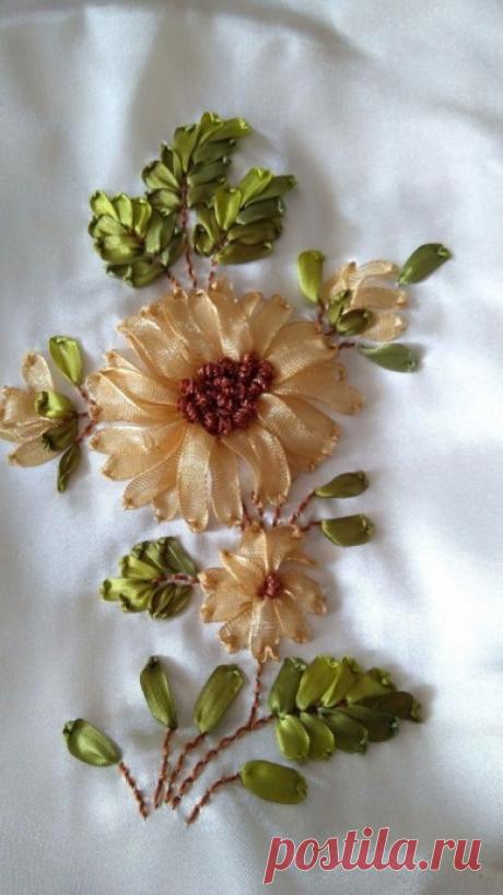 ​Идеи восхитительно красивых картин, которые вышиты лентами