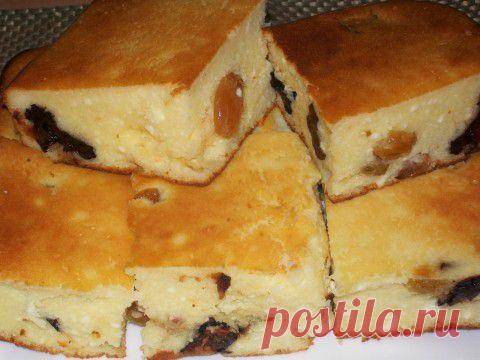 Творожный пирог с черносливом - сама нежность! | Домашняя кулинария