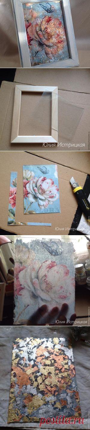 Обратный декупаж и роспись витражными красками. Мастер-класс