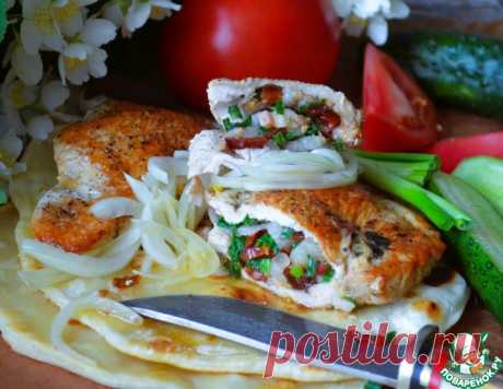 Стейк индейки с беконом и зеленью – кулинарный рецепт
