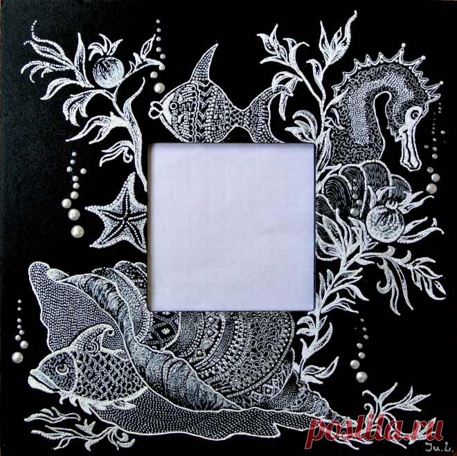 Интерьерное зеркало "Сон дайвера" (по рисунку Ирцы Бойко)